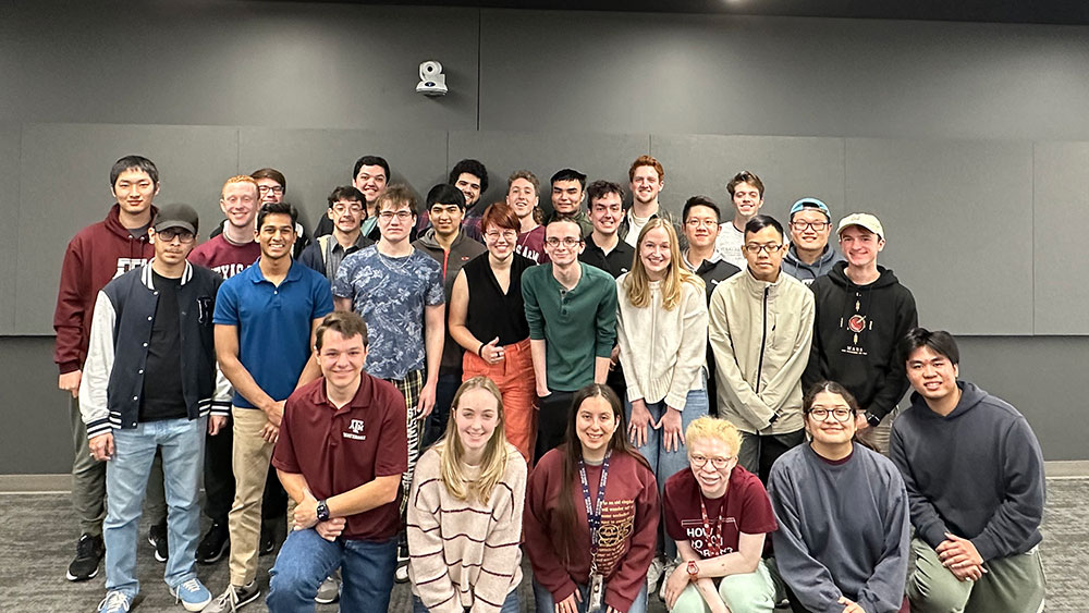 Group photo of spring 2023 peer teachers in the Department of Computer Science and Engineering at Texas A&M University.