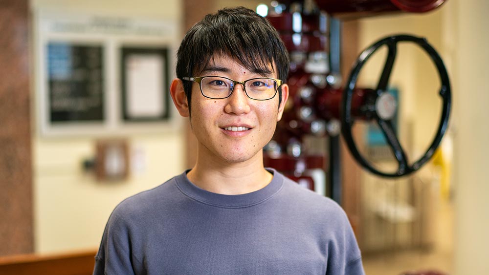 Graduate student Kotaro Anno.