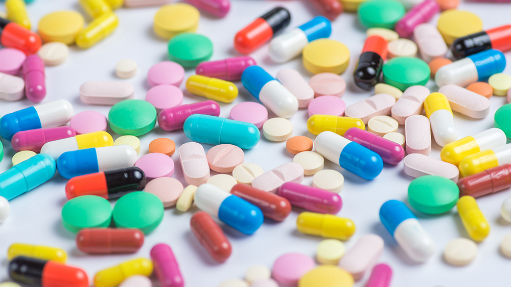 Image of different drugs of different colors