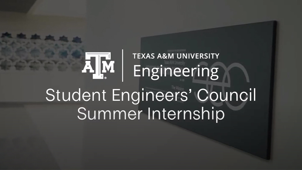 The Student Engineers' Council summer internship program