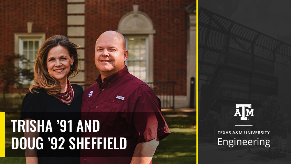 Trisha and Doug Sheffield posing for a photo.