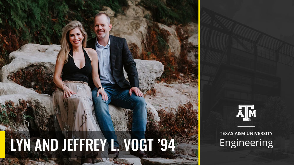 林恩and Jeffrey Vogt posing for a photo outdoors.