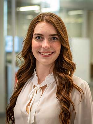 Amelia Bradley smiling.